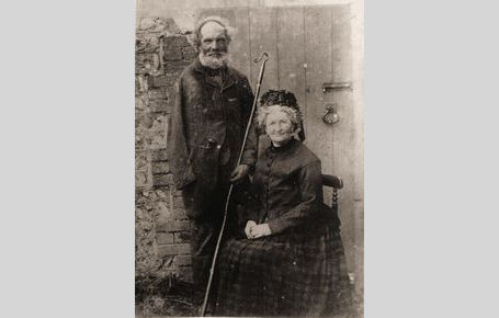 Shepherd Stephen Blackmore (1832-1919) & wife about 1900